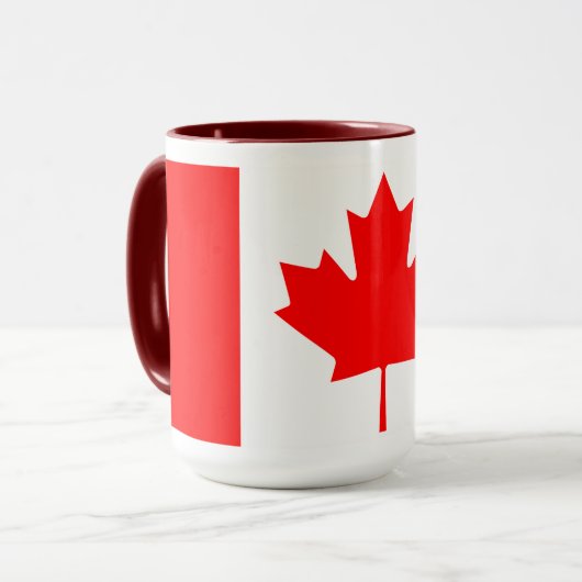 Personalized Canada Flag | Custom Name Canada Day マグカップ (正面左)
