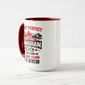 Personalized Canada Flag Day | Custom Canadian マグカップ (正面左)