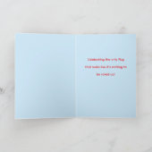 Personalized Canada Flag Day Greeting Card  カード (内部)