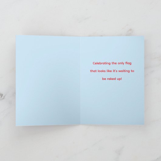 Personalized Canada Flag Day Greeting Card  カード (内部)