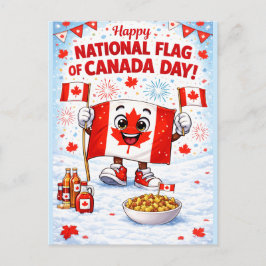 Personalized Canada Flag Day Postcard ポストカード