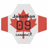 Personalized Canada Maple Leaf Soccer Gift サッカーボール (フラット)