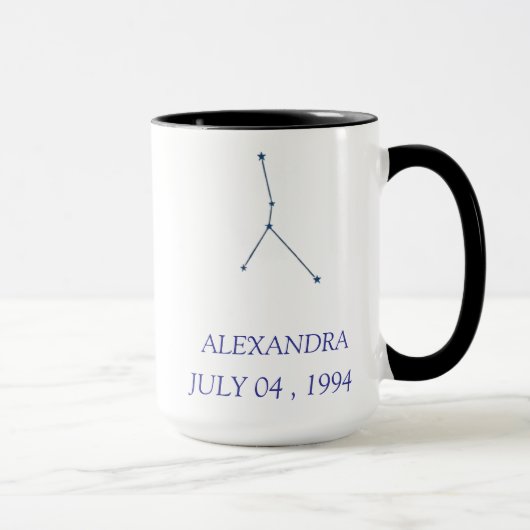 Personalized Cancer Constellation Mug - Custom Zod マグカップ (右)