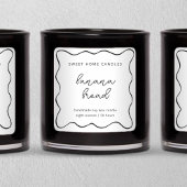 Personalized Candle Label, Fun & Whimsical スクエアシール