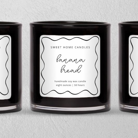 Personalized Candle Label, Fun & Whimsical スクエアシール