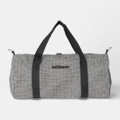 Personalized Canvas Duffel Bag - Custom Name ダッフルバッグ (正面)