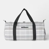 Personalized Canvas Duffel Bag - Custom Name  ダッフルバッグ (正面)