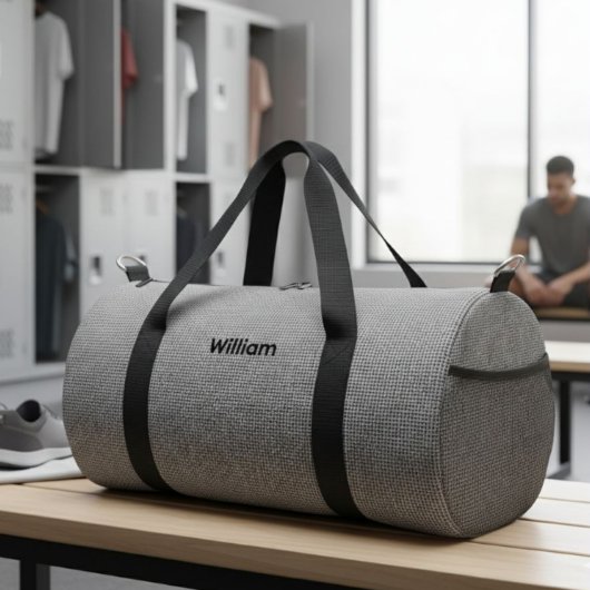 Personalized Canvas Duffel Bag - Custom Name ダッフルバッグ