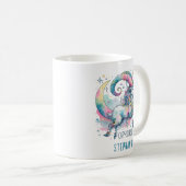 Personalized Capricorn Zodiac Goat Astrology コーヒーマグカップ (正面右)