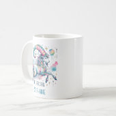 Personalized Capricorn Zodiac Goat Astrology コーヒーマグカップ (正面左)