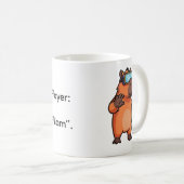  Personalized Capybara Gamer Coffee Cup コーヒーマグカップ (正面右)