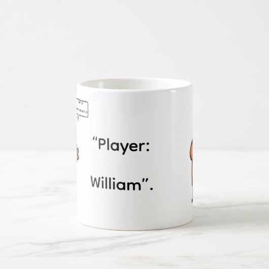  Personalized Capybara Gamer Coffee Cup コーヒーマグカップ (中央)