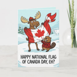 Personalized Card National Flag of Canada Day シーズンカード
