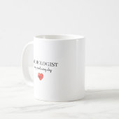 Personalized Cardiologist Saving Hearts Every Day  コーヒーマグカップ (正面左)
