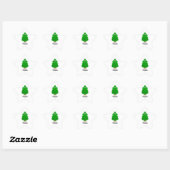 Personalized Cartoon Christmas Tree Kids Sticker 星シール (シート)