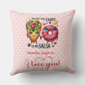 Personalized Cartoon Fruit Funny Valentine Pillow クッション (裏面)