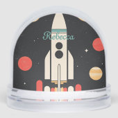 Personalized Cartoon Space Rocket (正面)