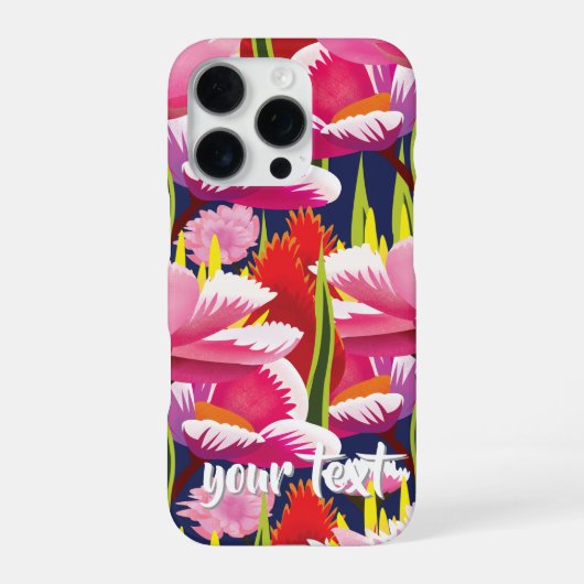 Personalized Cartoon Style Poppies Phone Case iPhoneケース (裏面)