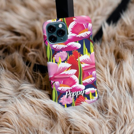 Personalized Cartoon Style Poppies Phone Case iPhoneケース