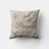 Personalized Cat At Work Scratch   クッション (裏面)