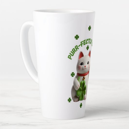 Personalized cat Classic Mug, 11 oz カフェラテマグ (左アングル)