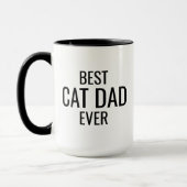Personalized Cat Dad Mug, Gift For Cat Dad, Cat  マグカップ (左)