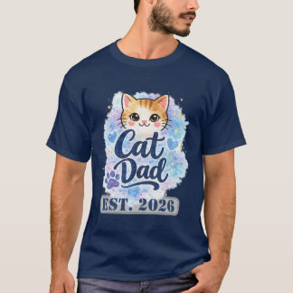 Personalized Cat Dad Shirt Custom Cat Dad Gift  Tシャツ