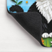 Personalized Cat, Flowers and Butterflies マウスパッド (コーナー)