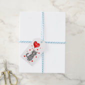 Personalized Cat Gift Tag with Name ギフトタグ (より糸付き)