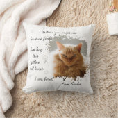 Personalized Cat Memorial クッション (ブランケット)
