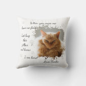 Personalized Cat Memorial クッション (裏面)
