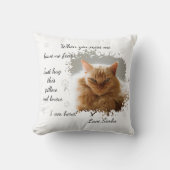Personalized Cat Memorial クッション (正面)