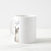 Personalized cat mom mug, cat photography コーヒーマグカップ (正面左)