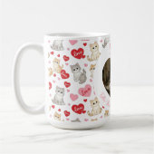 Personalized Cat Mom Mug | Custom Photo and Name コーヒーマグカップ (左)