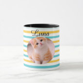 Personalized Cat Name Mug Funny Gift for Cat Lover マグカップ (中央)