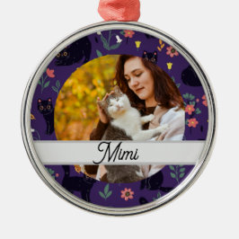 Personalized Cat Ornament | Custom Name メタルオーナメント
