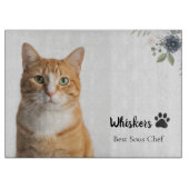 Personalized Cat Photo Best Sous Chef  カッティングボード (正面)