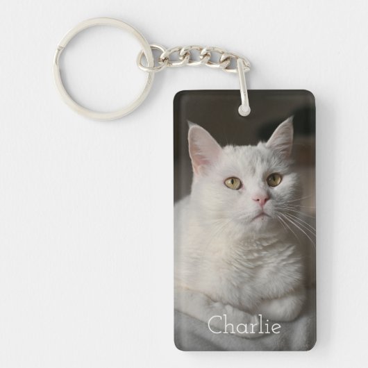 Personalized Cat Photo Keychain キーホルダー (正面)