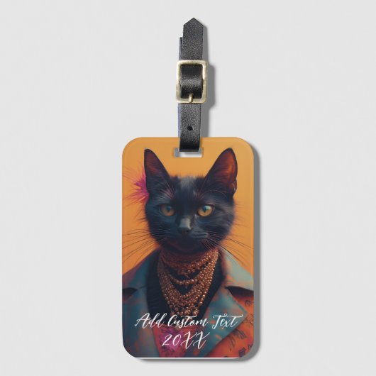 Personalized Cat Photo Playing Cards | Custom Pet  ラゲッジタグ (正面縦)