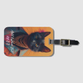 Personalized Cat Photo Playing Cards | Custom Pet  ラゲッジタグ (正面横)