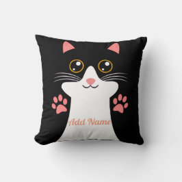  Personalized Cat Pillow – Add Your Pet’s Name クッション