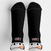 Personalized Cat Socks with Name – Cat Lover Gifts ソックス (上部)