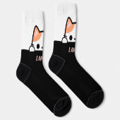 Personalized Cat Socks with Name – Cat Lover Gifts ソックス (右)