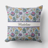 Personalized Cats Beauty and the Beast Book Girl クッション (正面)