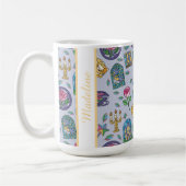 Personalized Cats Beauty and the Beast Book Girl コーヒーマグカップ (左)