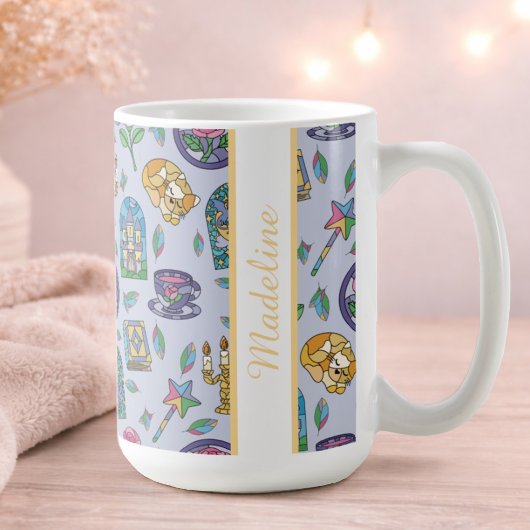 Personalized Cats Beauty and the Beast Book Girl コーヒーマグカップ
