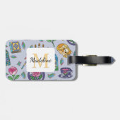Personalized Cats Beauty and the Beast Book Girl ラゲッジタグ (裏面横)