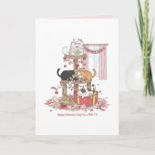 Personalized Cat's Meow Valentine's Day  Card カード (正面)