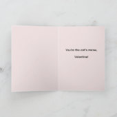 Personalized Cat's Meow Valentine's Day  Card カード (内部)