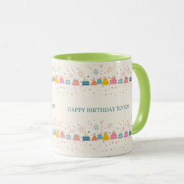 Personalized Celebration Mug – Cakes & Confetti マグカップ